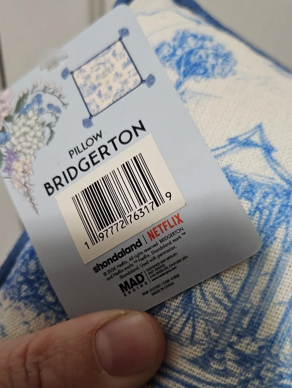 Netflix Bridgerton Mini Decorative Throw Pillow